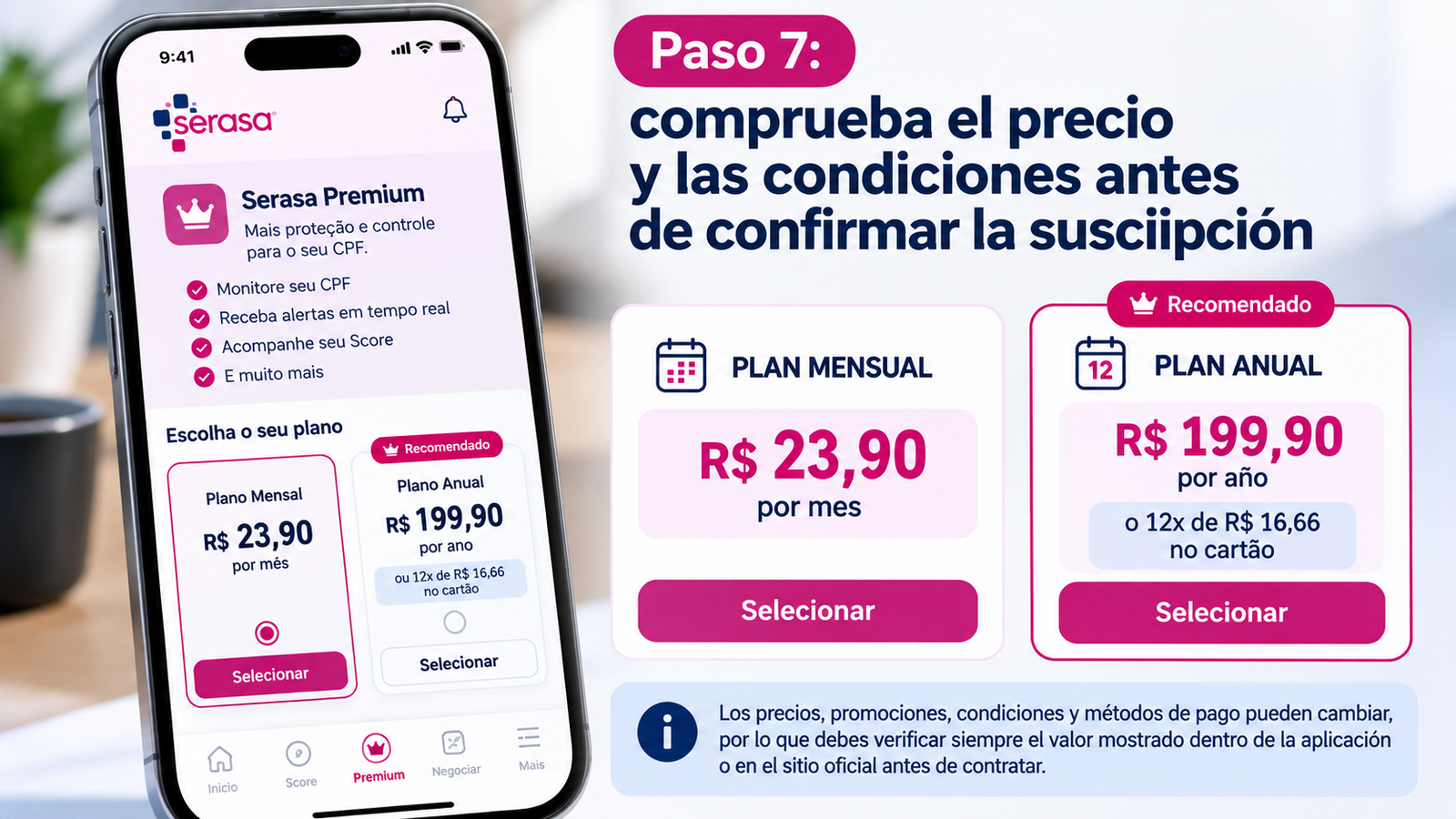 Planes de Serasa Premium